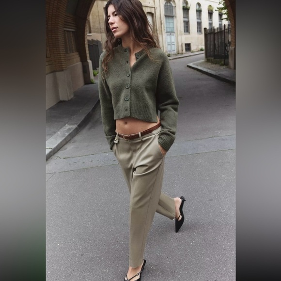 New ZARA Straight Leg Pants - Picture 3 of 7